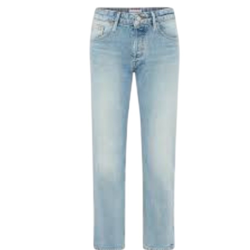 Good American Good Legs Straight Jeans Light Wash Mid Rise‎ Size 6-12 GLSNFA478T